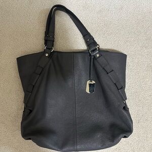 Furla Dark Gray Leather Hobo bag